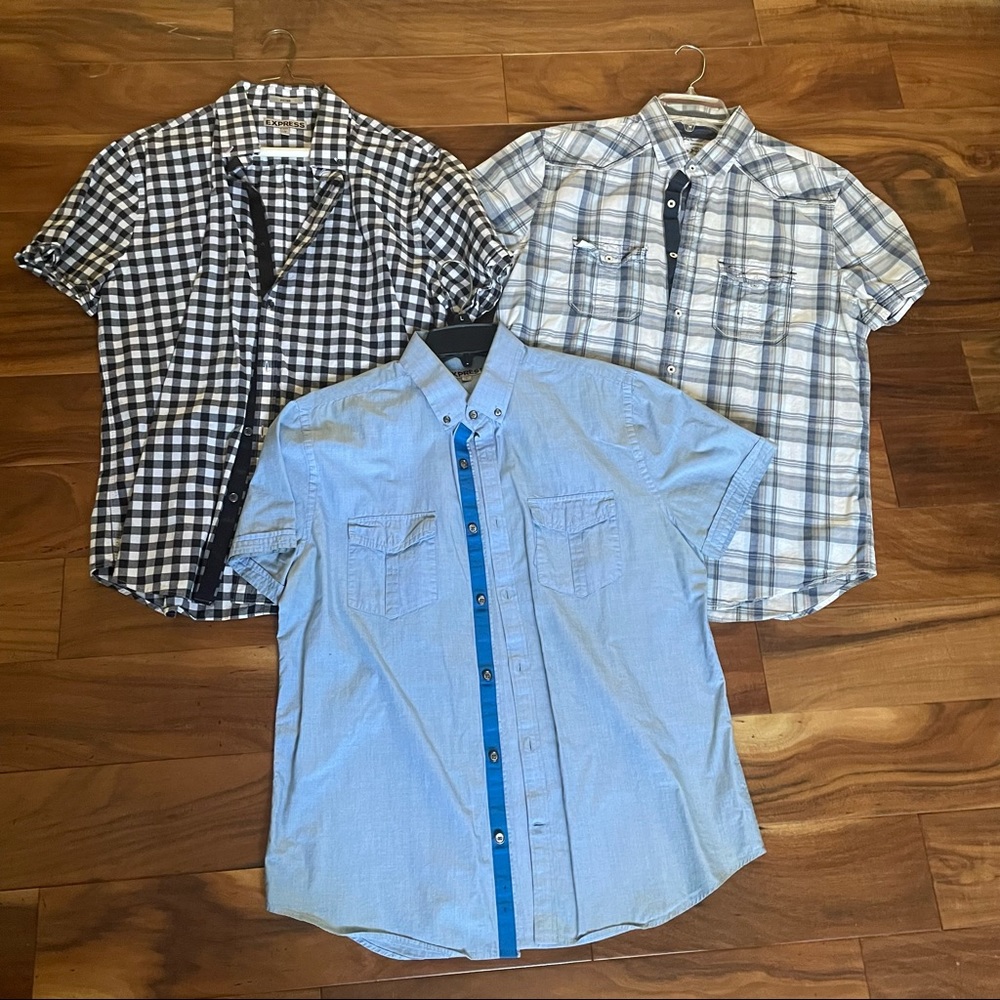 EXPRESS for men short sleeve shirt Lot